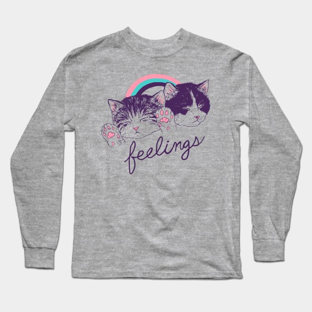 Feelings Long Sleeve T-Shirt by Hillary White Rabbit